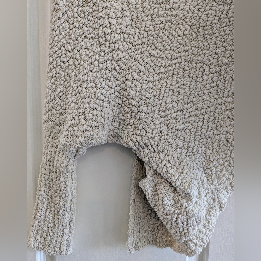 Umgee Ivory Open Front Drop Shoulder Popcorn Cardigan Women's Sweater Size S - Picture 16 of 16